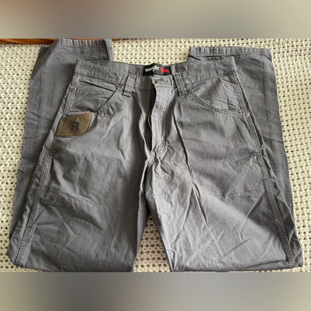Wrangler Grey Work Pant - 32x32